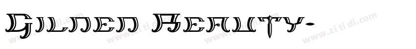 Gilded Beauty字体转换
